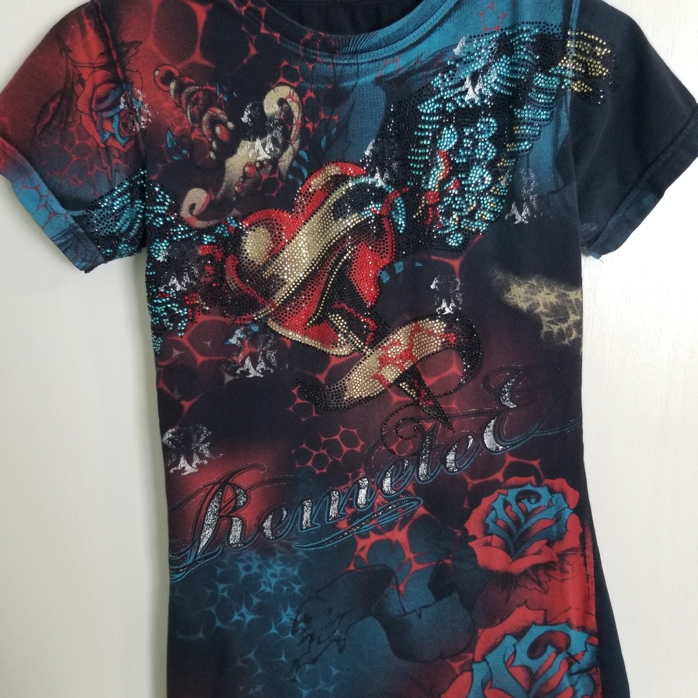 Remetee rhinestone t-shirt